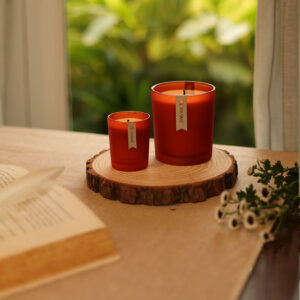 Citrus Bliss Soy Wax Luxury candles-Glass jar